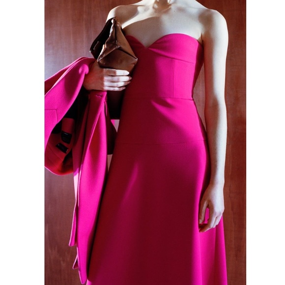 ZARA Midi Bustier Dress - Picture 2 of 9